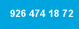 926 474 18 72 926 474 18 72